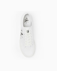ESSENTIAL VULCANIZED MONOGRAM SNEAKERS, White, hi-res