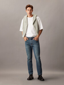 37.5 Bi-Stretch Modern Taper Jeans, Denim Dark, hi-res