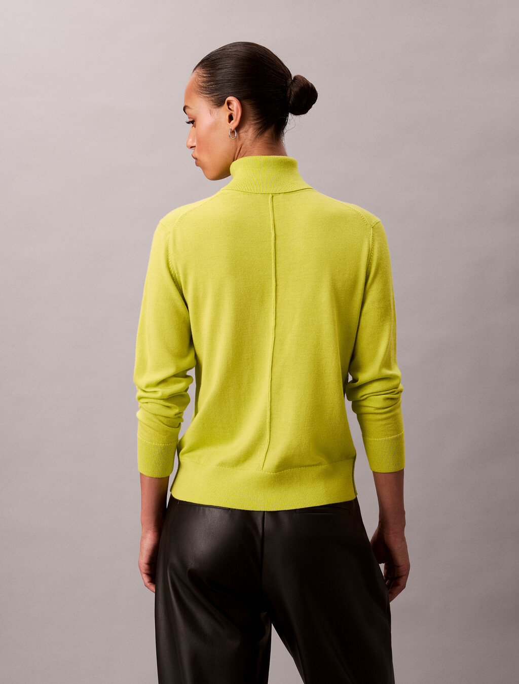 Merino Wool Turtleneck Jumper, Fragile Sprout, hi-res