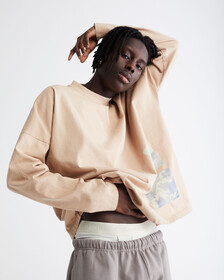 Standards Cowboy Graphic Long Sleeve Tee, WHEAT-2300XV, hi-res