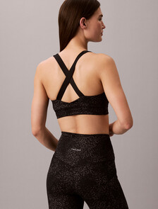 Quick-Dry Medium-Impact Sports Bra, 21040 TIDAL ANIMAL BLACK, hi-res