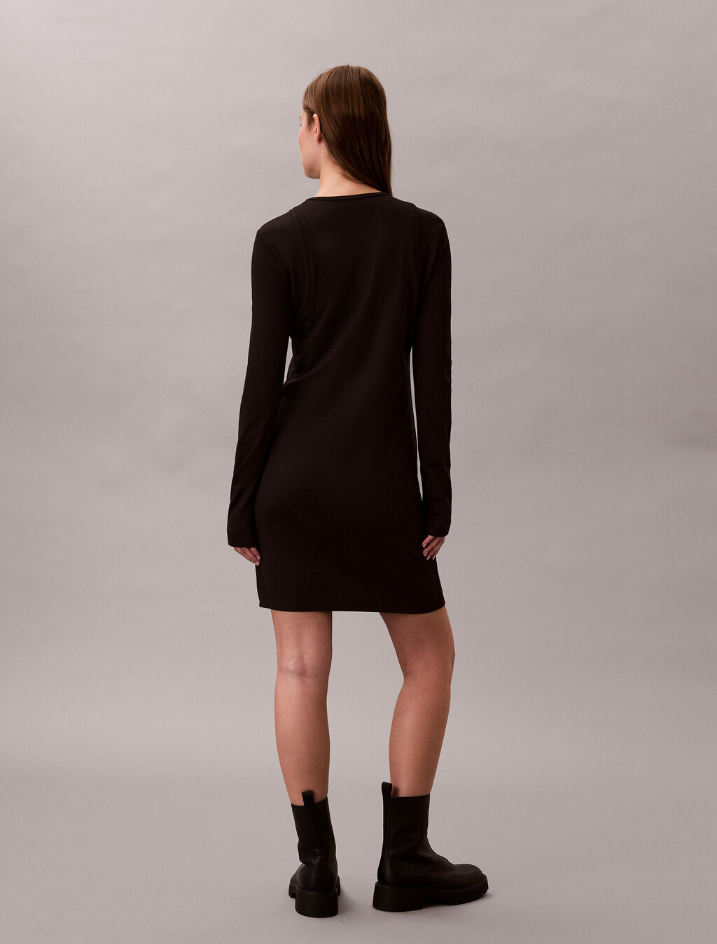 Interlock Mini Dress, Black, hi-res