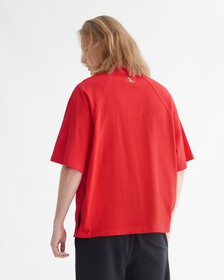 YEAR OF THE RABBIT OPEN SIDE RELAXED TEE, FLAME SCARLET, hi-res