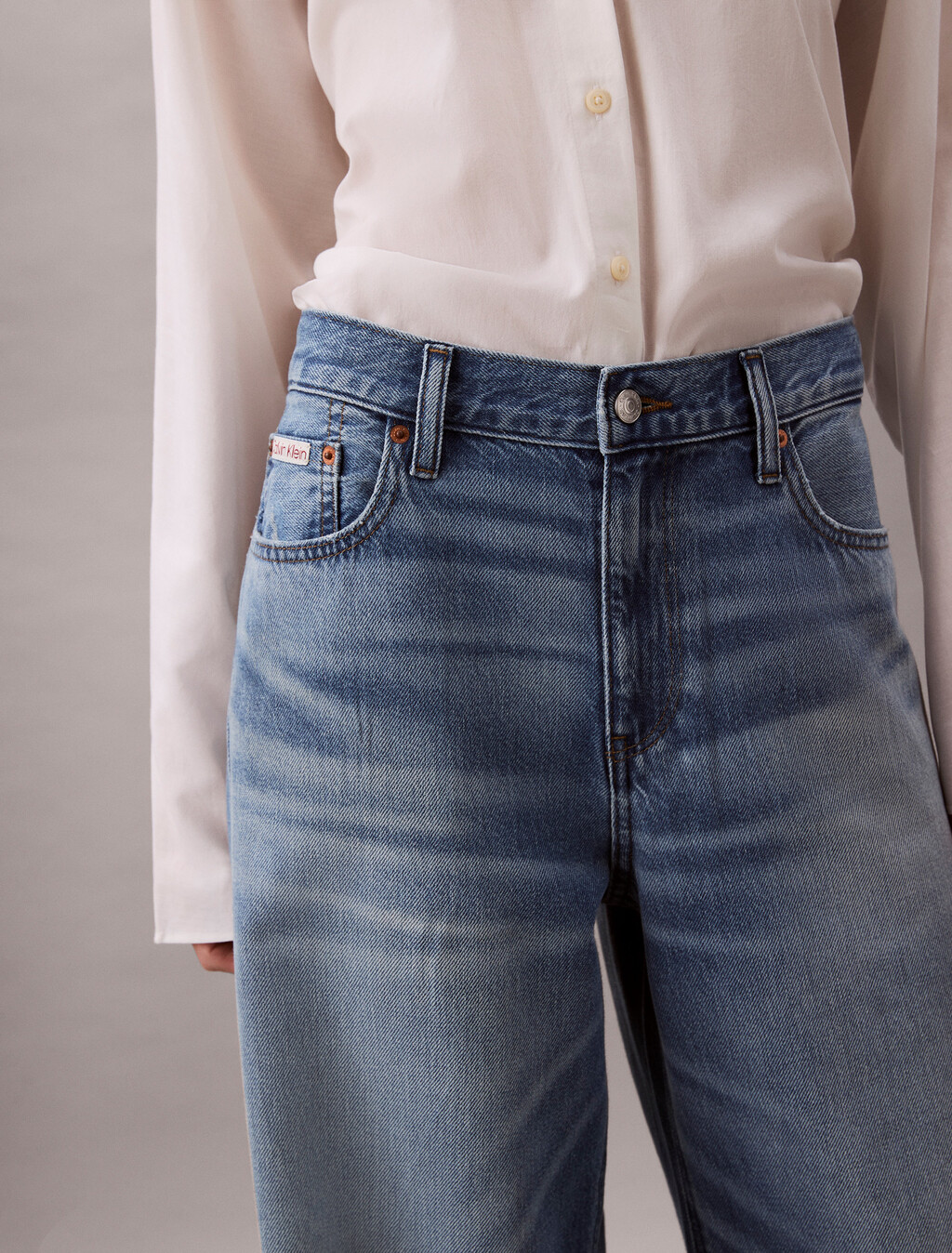 90's Low Rise Baggy Jeans, DIAMOND COVE, hi-res