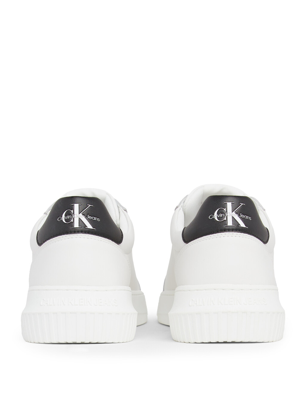 Leather Trainers, Bright White/Black, hi-res