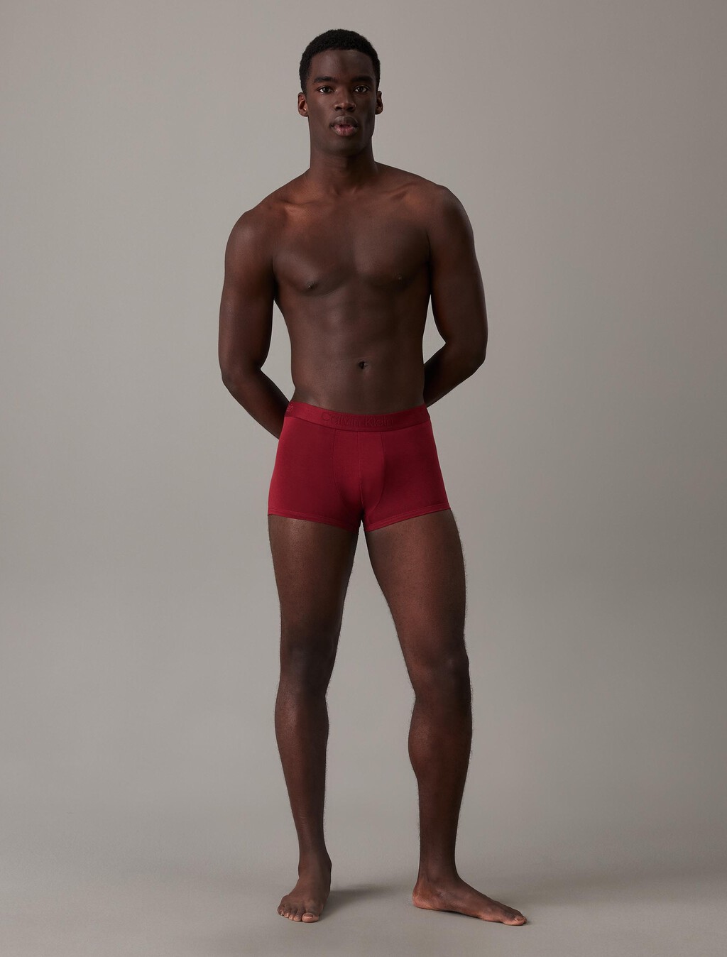 Silk Knit Low Rise Trunks, Syrah, hi-res