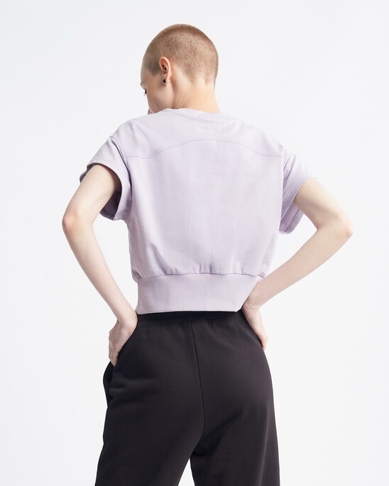 Feminine Seaming Cropped Top