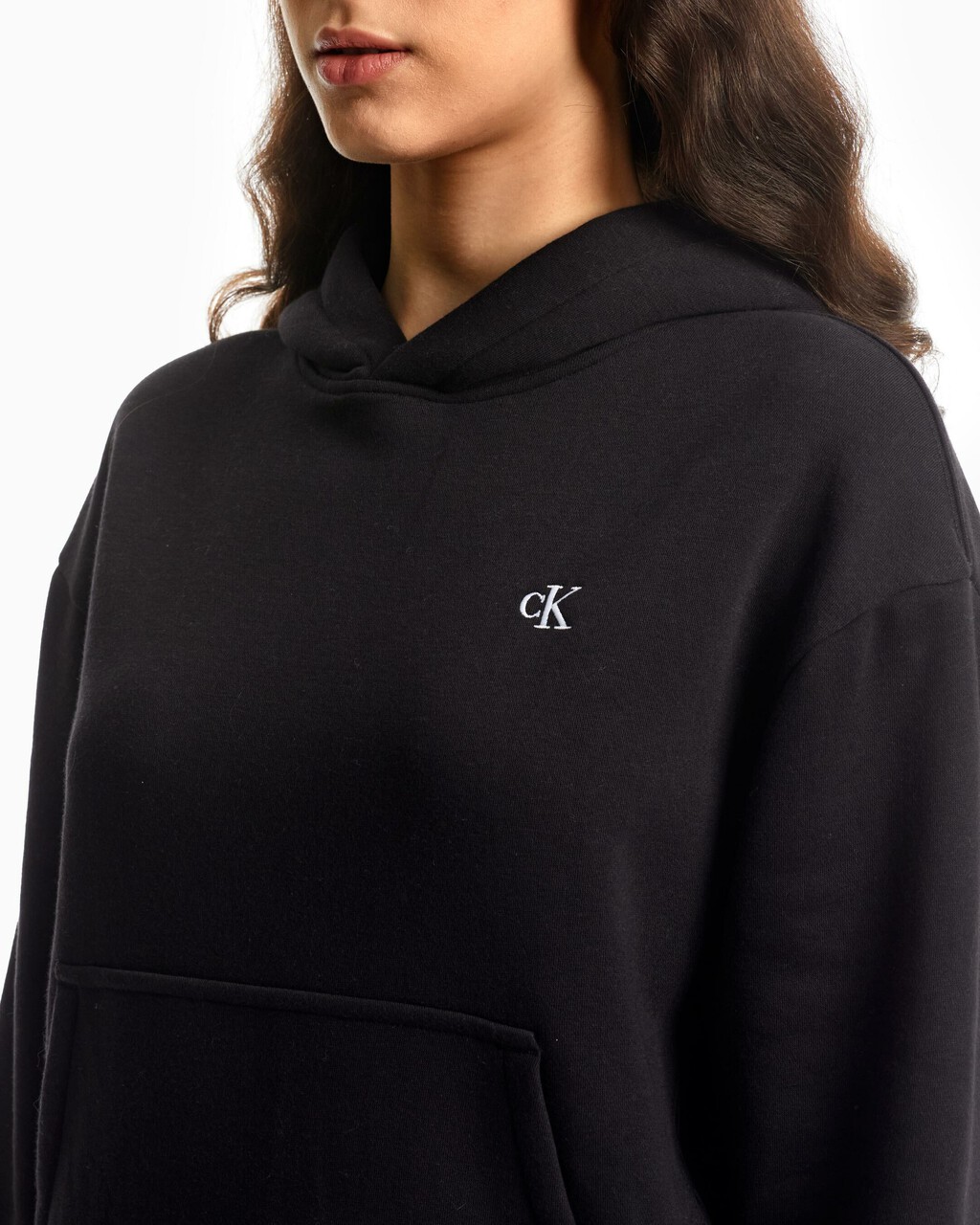 Archive Monogram Fleece Hoodie, BLACK BEAUTY, hi-res