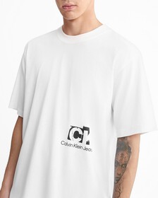 Oversized Back Logo T-Shirt, Bright White, hi-res