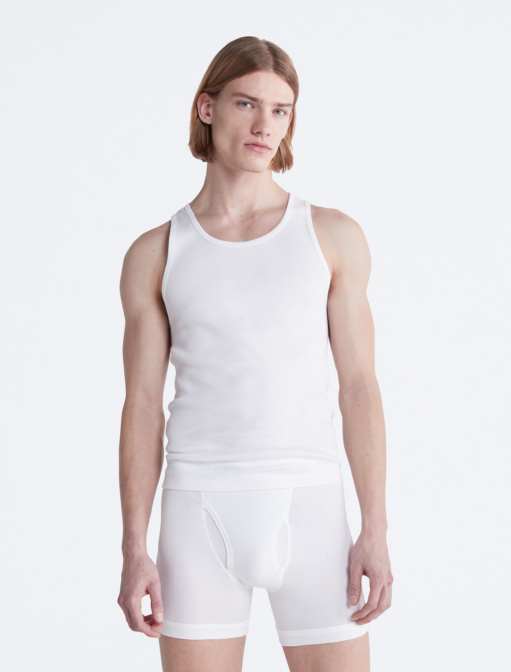Cotton 3 Pack Tank Top white Calvin Klein Singapore