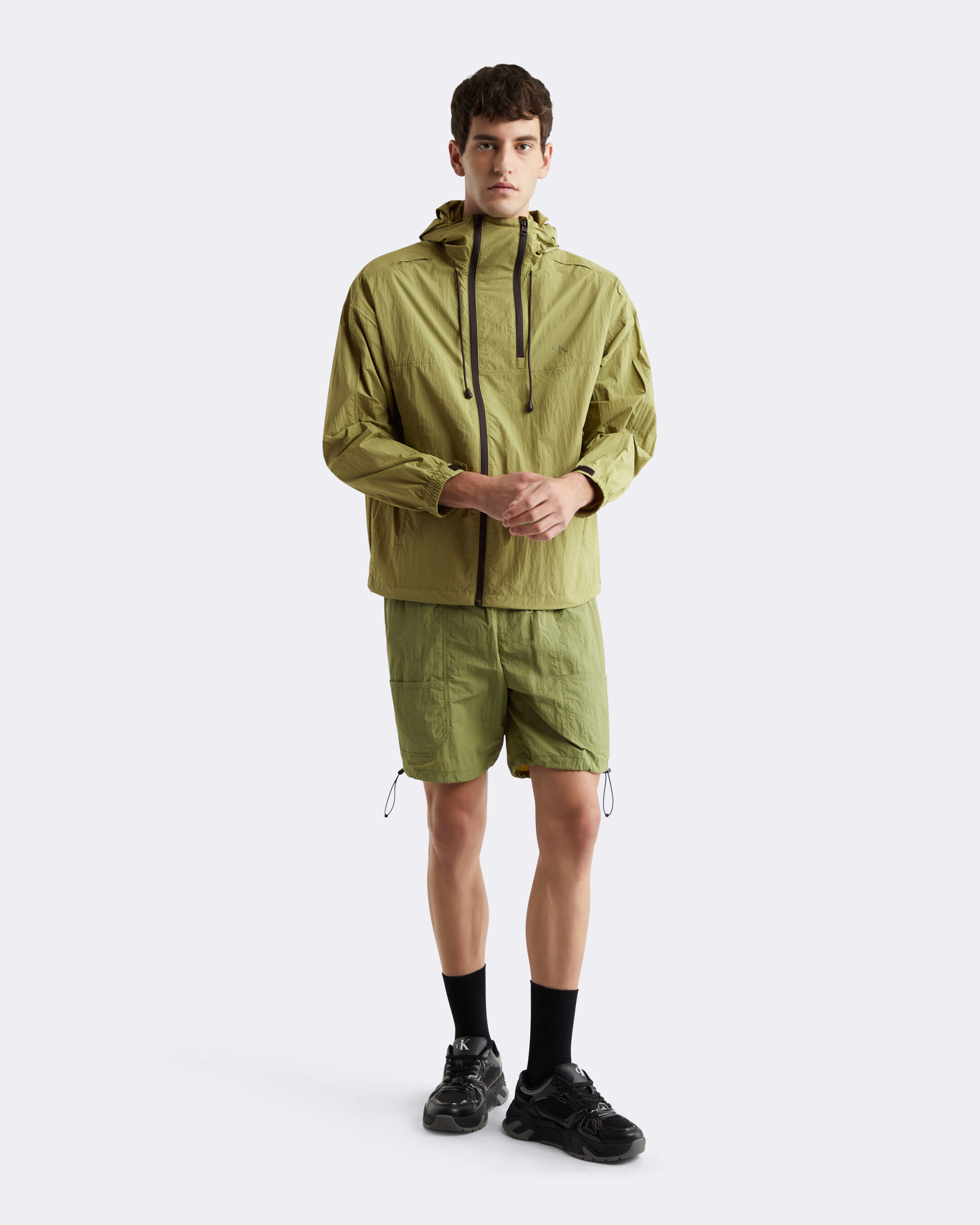 Calvin klein packable raincoat shop
