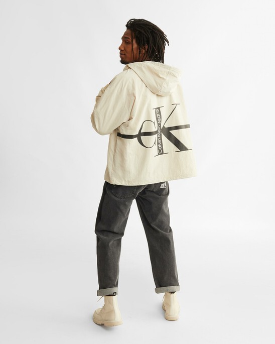 BLACK ARCHIVAL MONOGRAM WINDBREAKER