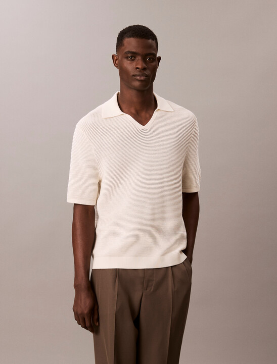 Tech Knit Johnny Collar Polo Shirt