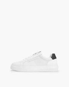 CHUNKY LOW TOP CUPSOLE SNEAKERS, Bright White, hi-res