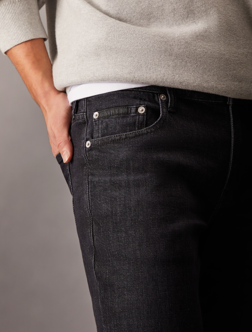 Italian Denim Body Jeans, Denim Black, hi-res