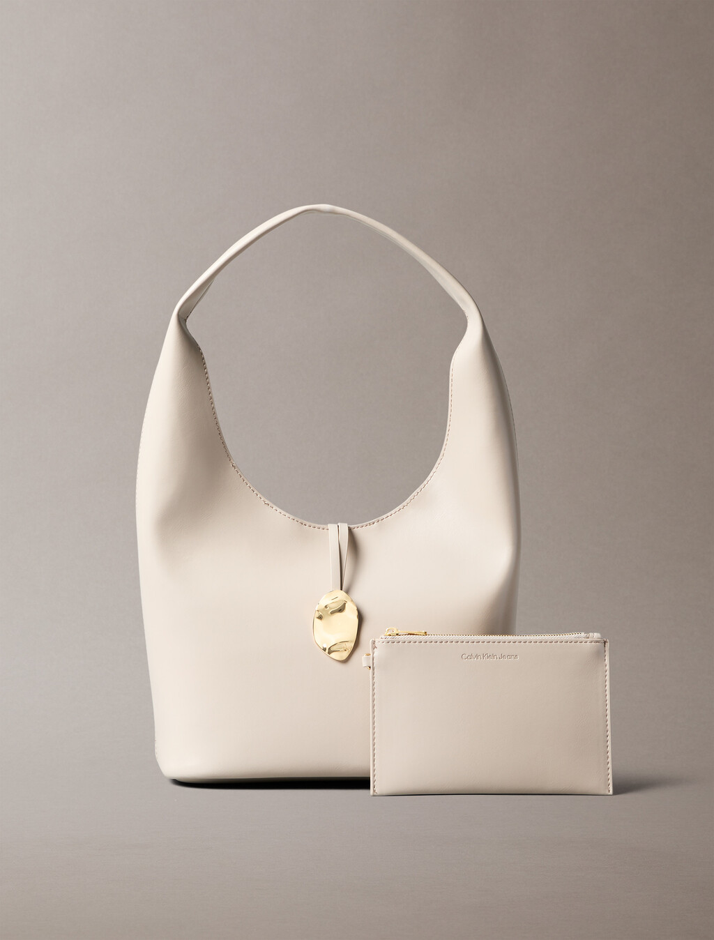 Stone Lock Slouchy Small Shoulder Bag, Chateau, hi-res