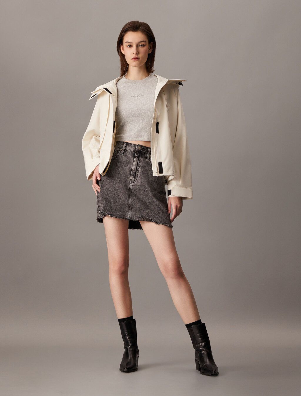 Technical Windbreaker, Ivory, hi-res