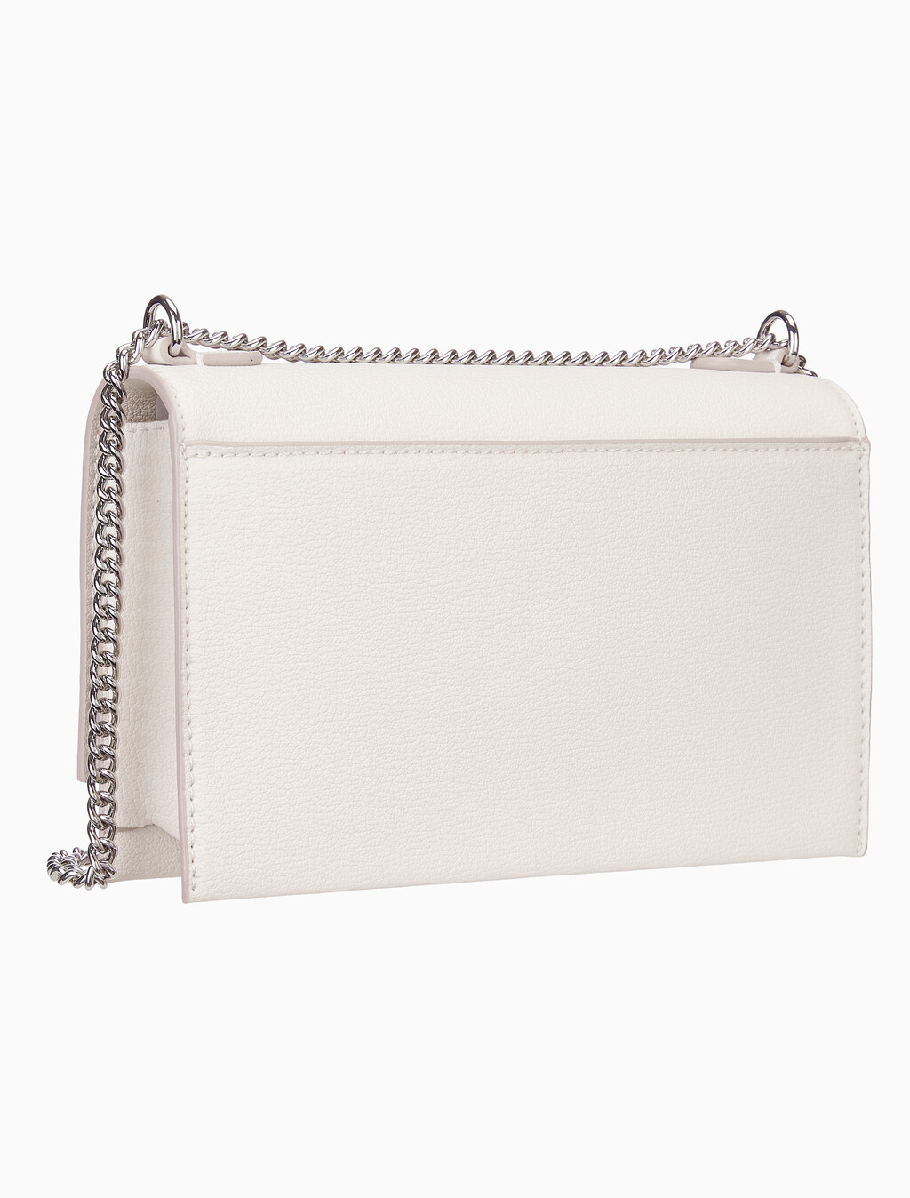 Flap Crossbody Bag With Chain, Chalk, hi-res