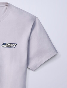 Jung Kook for Calvin Klein Logo Badge Relaxed T-Shirt, Sterling, hi-res
