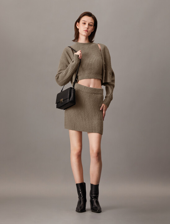 Chenille Relaxed Cardigan Set