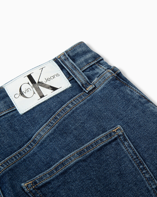 90s Straight Blue Stonewash Utility Jeans