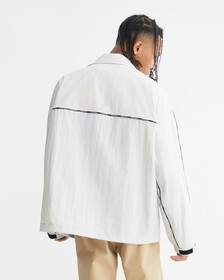 LOGO PIPE WINDBREAKER, Ghost Grey, hi-res