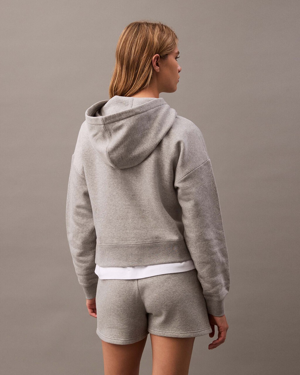 Archive Logo Fleece Hoodie | grey | Calvin Klein Singapore