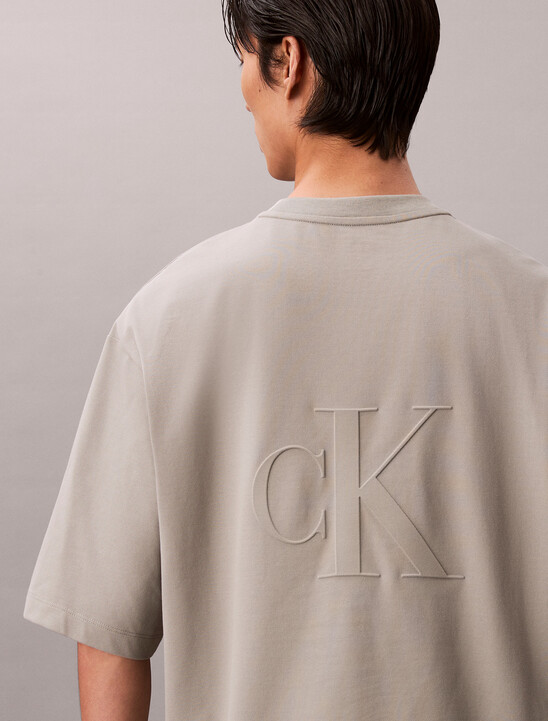 Embossed Monogram Cooling Pique Relaxed Tee