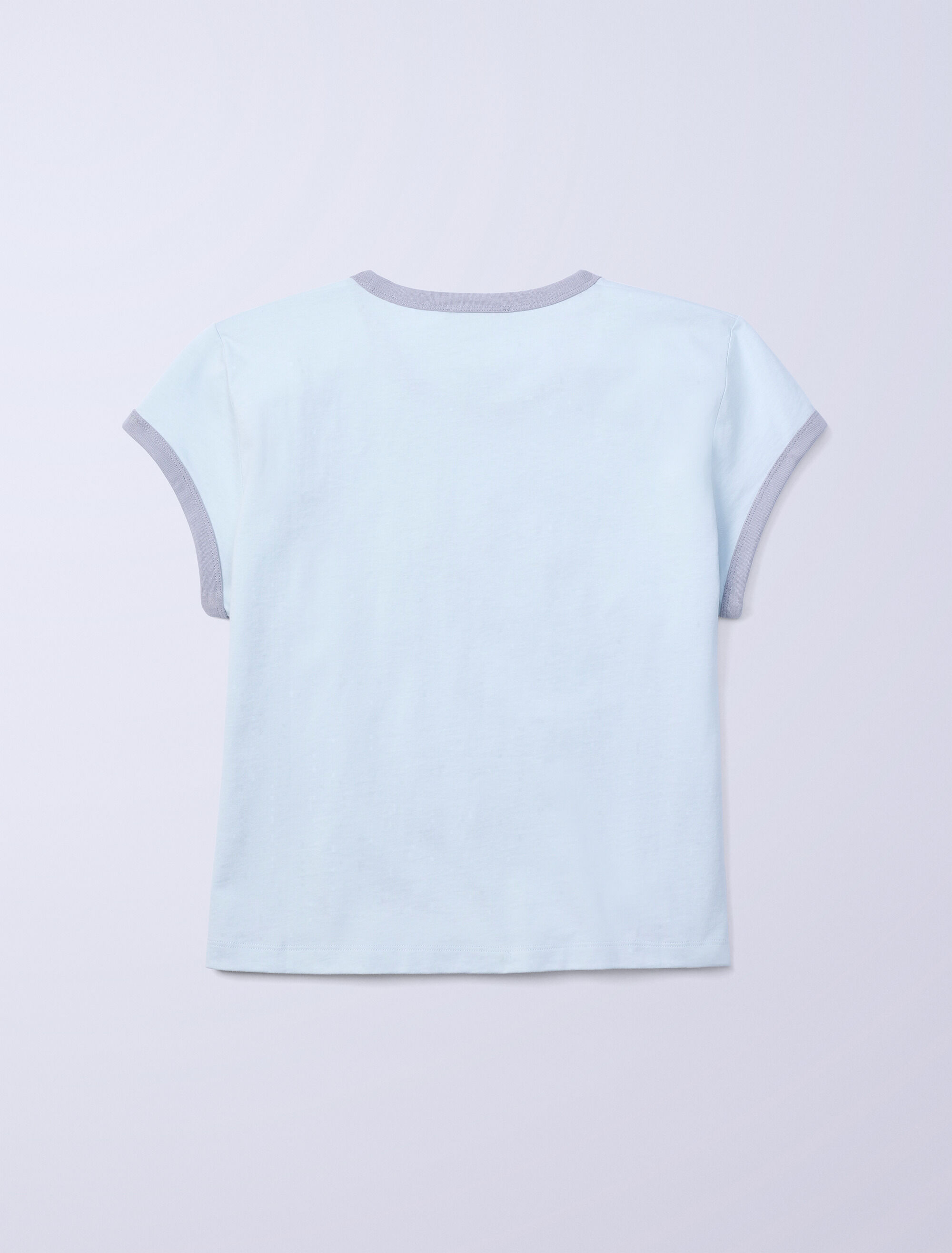 Jung Kook for Calvin Klein Icons Graphic Ringer Baby Tee | grey