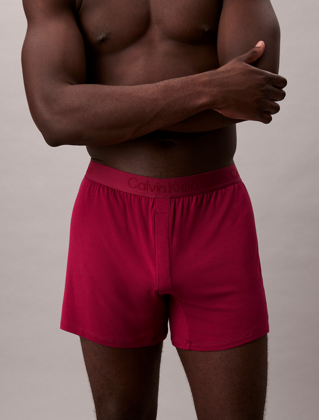 Ultra Soft Modal Slim Boxer, Beet Red, hi-res
