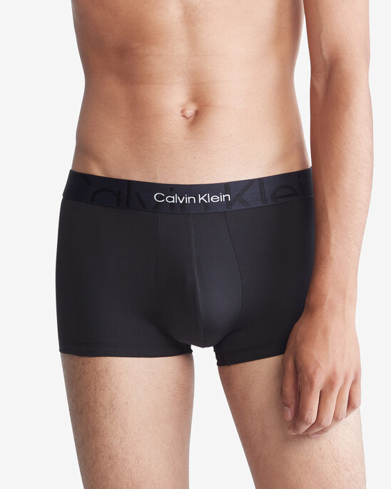 Embossed Icon Microfiber Low Rise Trunks
