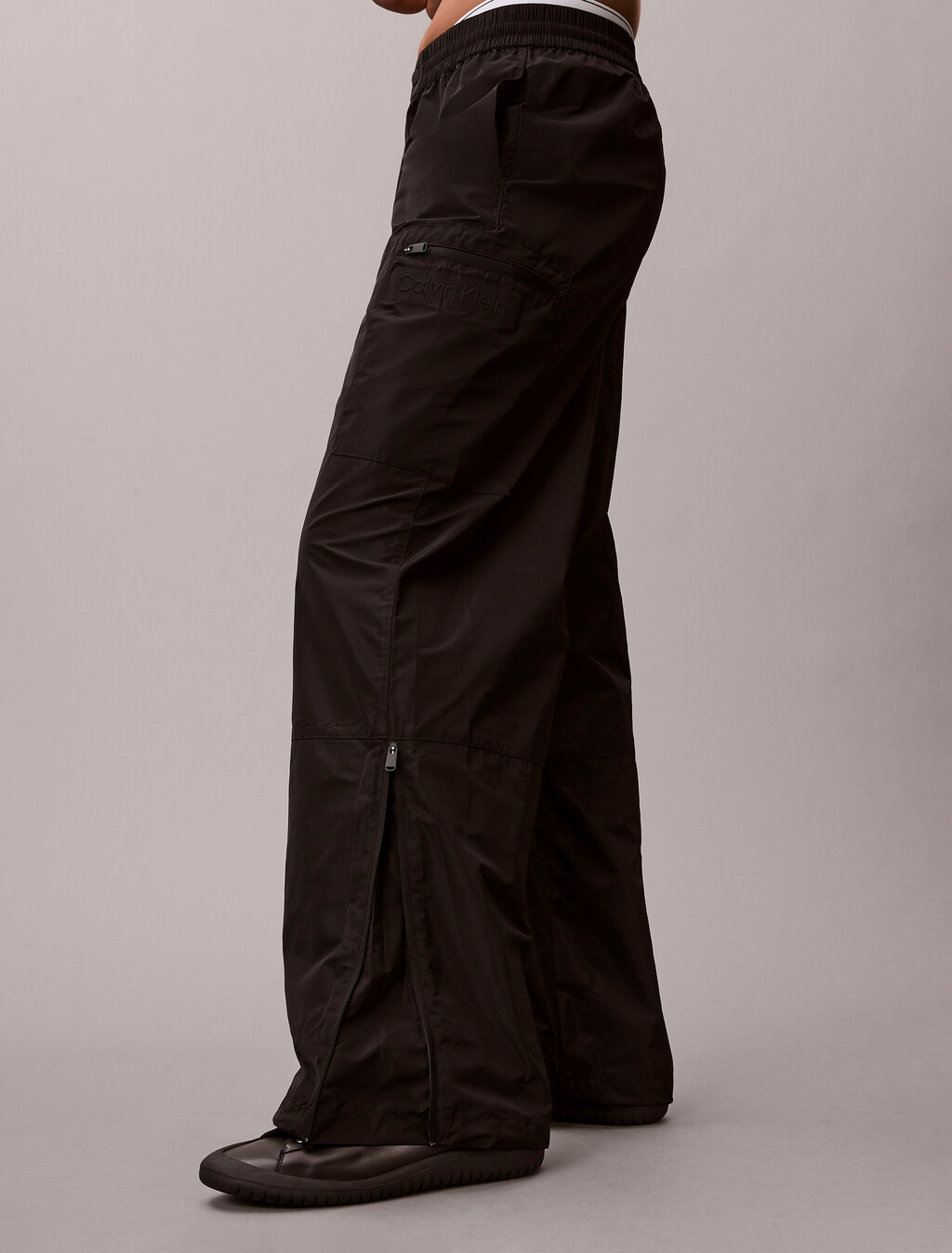 Tech Relaxed Pants, Black, hi-res