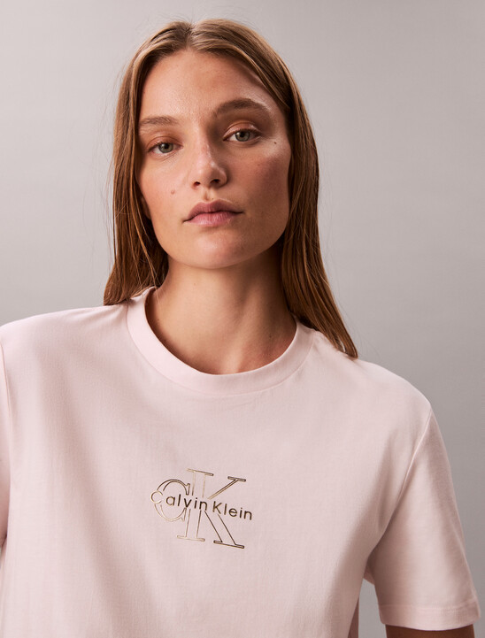 Glossy Metallic Logo T-shirt
