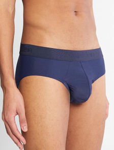 Ck Black Micro Hipster Briefs, Blue Shadow, hi-res