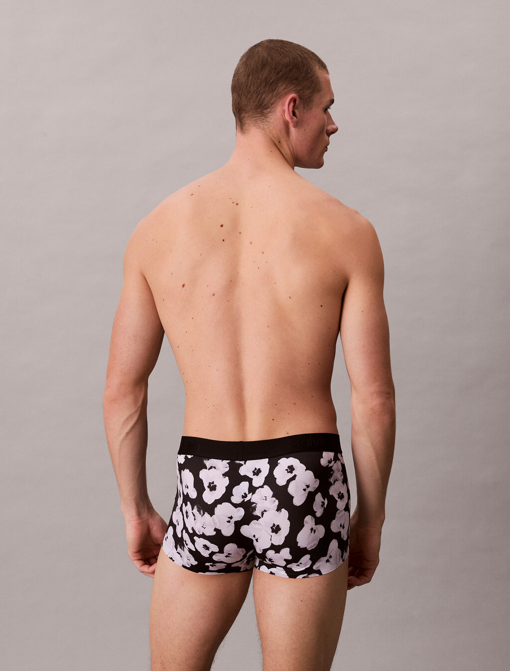 Low Rise Trunks - CK Black, BUTTERCUP FLORAL BLACK, hi-res
