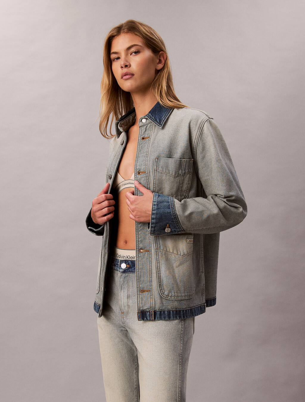 Relaxed Inside Out Denim Jacket, INDIGO INSIDE OUT, hi-res