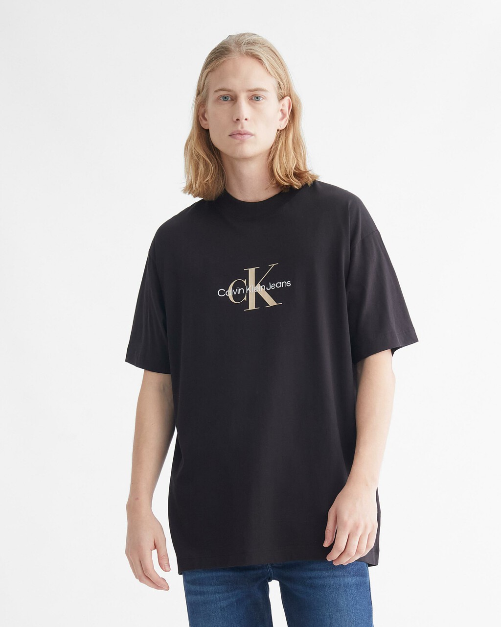 ARCHIVAL NEUTRALS MONOGRAM TEE, CK BLACK, hi-res