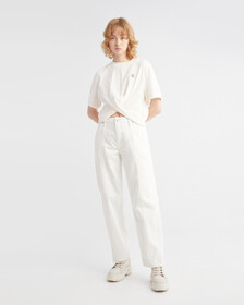 INFINITE COOL FRONT KNOT TEE, Ancient White, hi-res