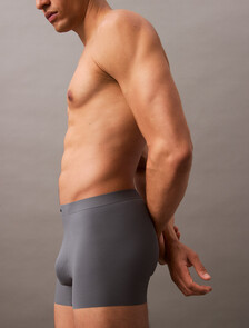 CK Black Bonded Micro Low Rise Trunks, Shark, hi-res