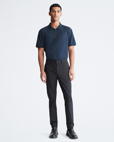 Calvin Klein Athletic Slim Stretch Woven Chinos, Black Beauty, hi-res