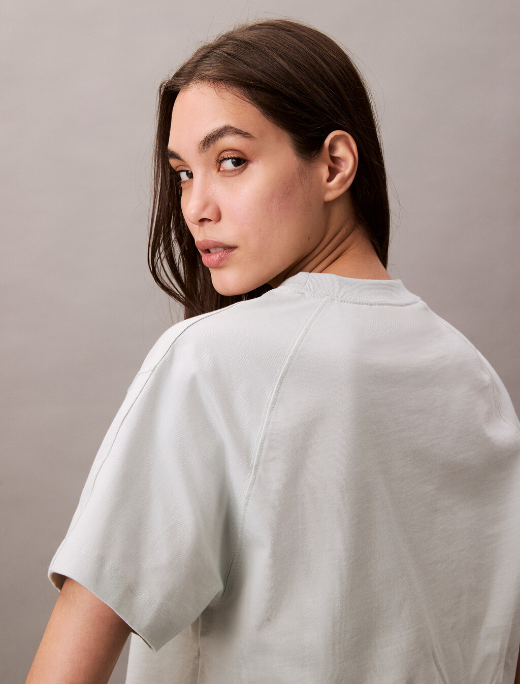 Cropped Monogram T-shirt, Smoke, hi-res