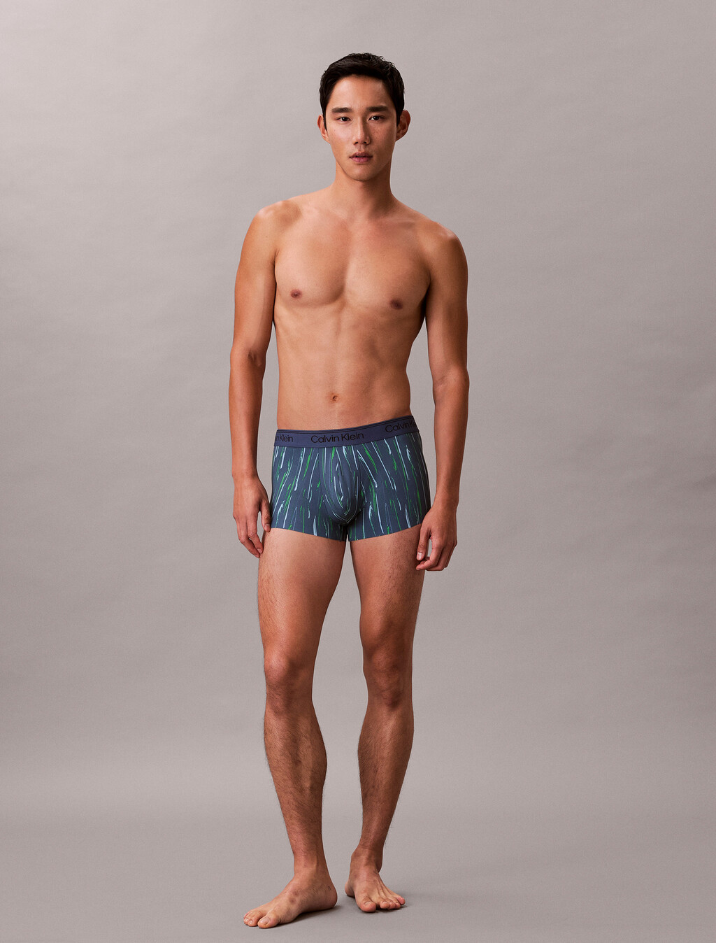 Low Rise Trunks - Micro Stretch Cooling, PEN MARK STRIPE_DARK DENIM, hi-res