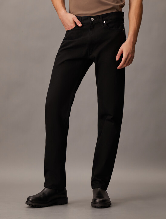 Black Standard Straight Jeans