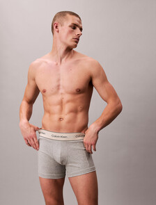 3 Pack Trunks - Heritage Cotton Stretch, Oyster Gray/Grey Heather/White, hi-res
