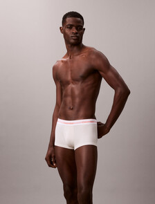 3 Pack Icon Cotton Air Low Rise Trunks, Black/Chalk w/ Orange Glow Logo/Zoni Beach, hi-res