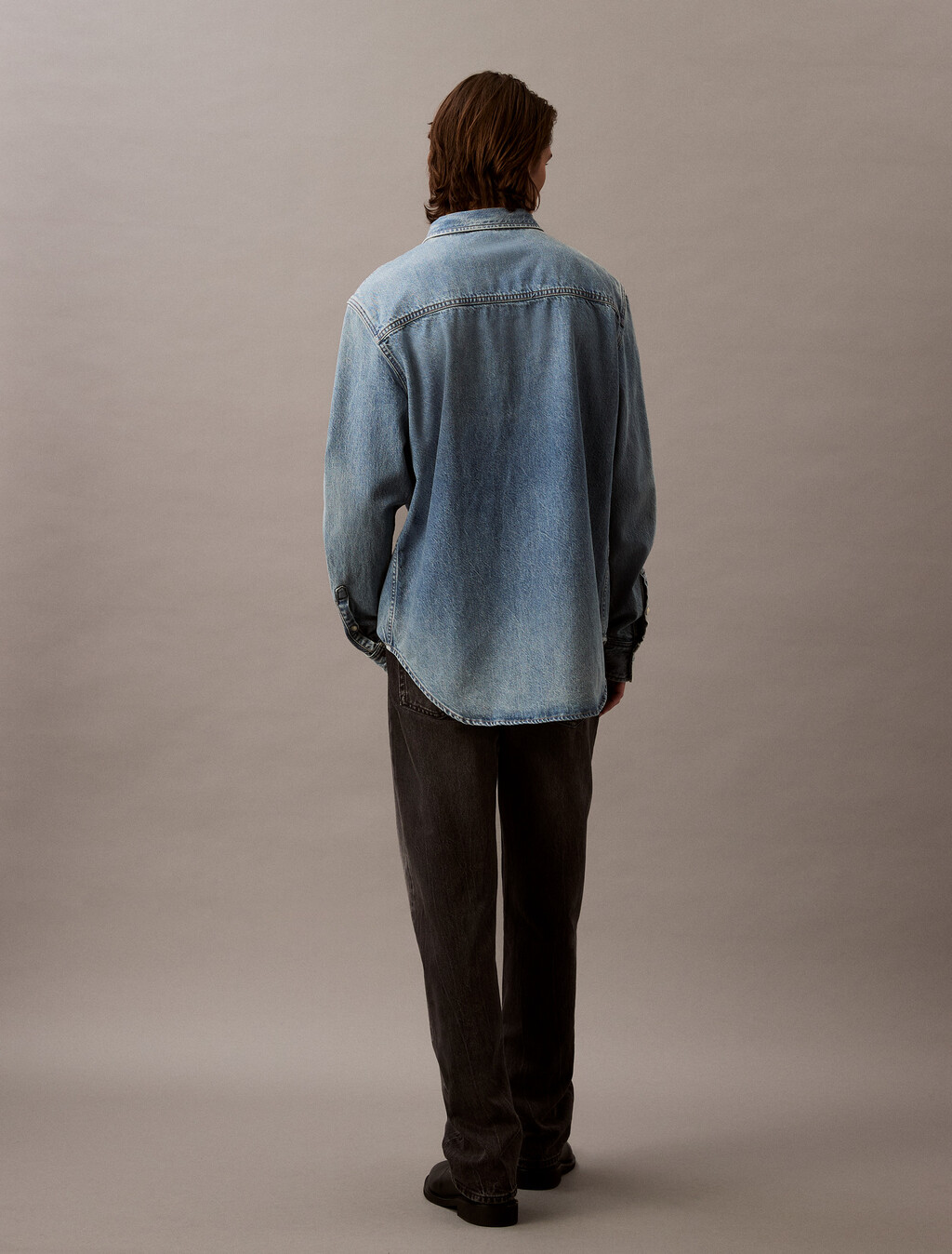 Relaxed Denim Shirt, CK NO06, hi-res