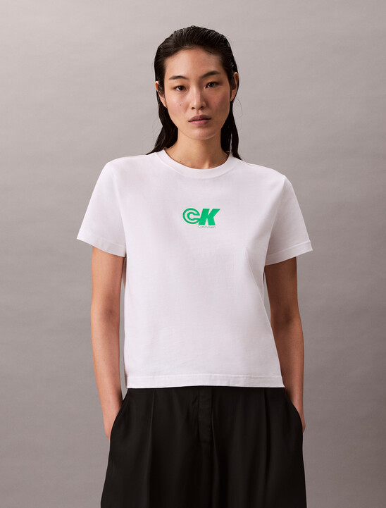 CK Logo Jersey Slim Tee