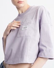 Monologo Badge Oversized Tee, Lavender Aura, hi-res
