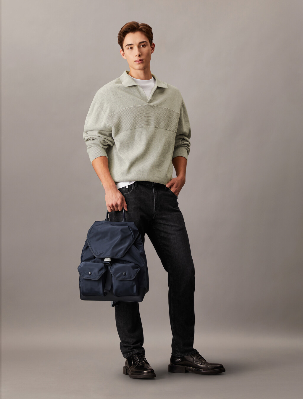 Speed Clip Top Flap Backpack, India Ink, hi-res