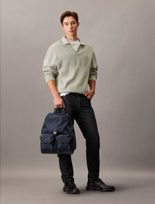 Speed Clip Top Flap Backpack, India Ink, hi-res